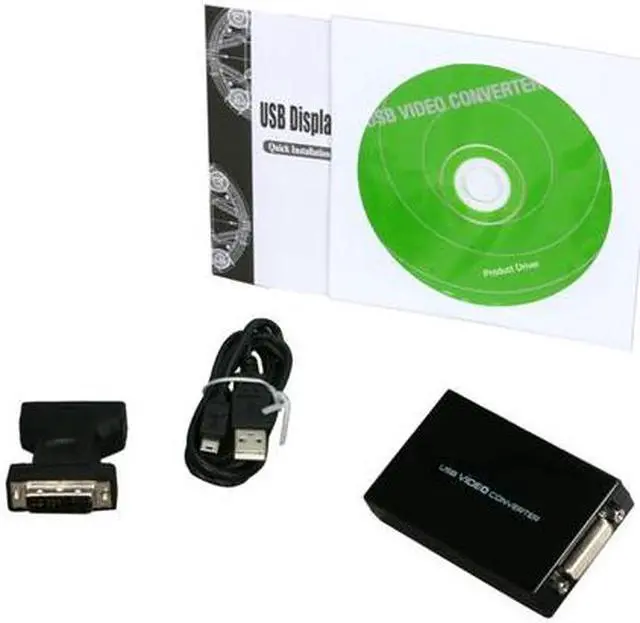 Alt view image 5 of 6 - GWC USB 2.0 Display Adapter (DVI to VGA Converter included) – HD AN2465 USB to DVI Interface, USB to VGA Interface