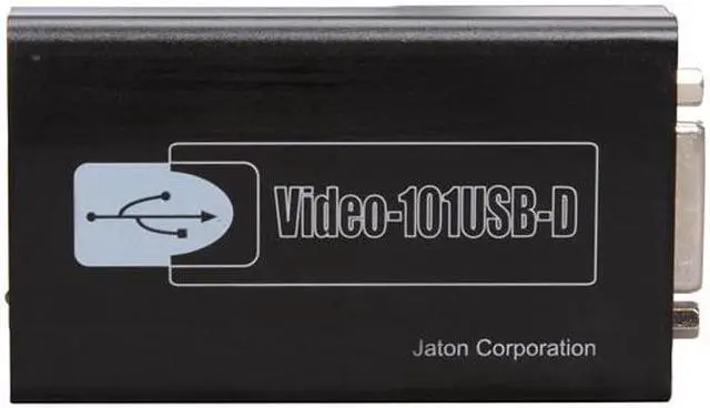 Alt view image 2 of 5 - Jaton USB 2.0 to DVI-I External Video Card Adapter VIDEO-101USB -D