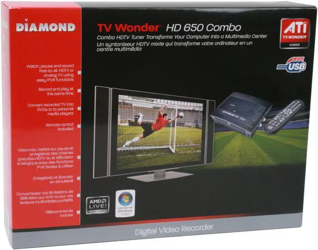 Alt view image 12 of 12 - DIAMOND TVW650USB ATI TV Wonder HD 650 Combo