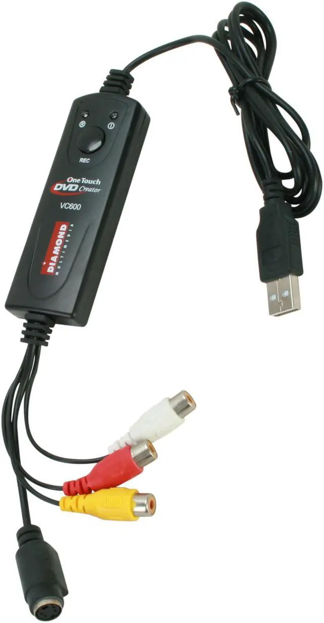 Alt view image 3 of 5 - DIAMOND VC600 One Touch Video Capture USB 2.0
