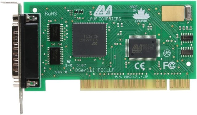 LAVA Computer PCI Bus Dual Serial 16550 Board- Low-profile Model ...