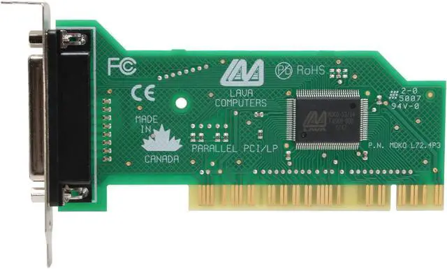 Alt view image 3 of 6 - LAVA Computer Low Profile Parallel PCI Card Model PARALLEL-PCI/LP