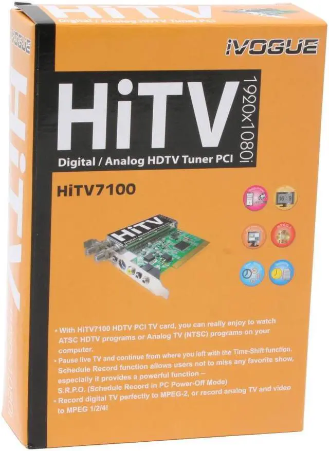 Alt view image 6 of 6 - JetWay H17-ATSC110 IVOGUE Digital/Analog HDTV turner