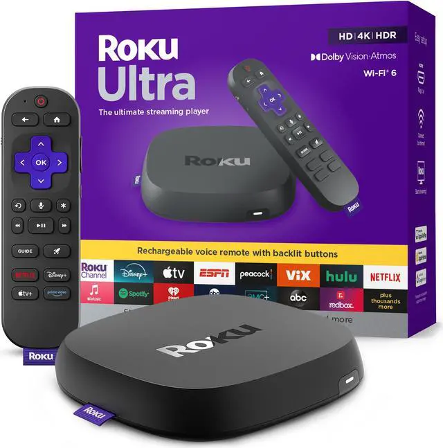 Alt view image 2 of 10 - Roku Ultra 2024 HD/4K/HDR/ Dolby Vision Streaming Player
