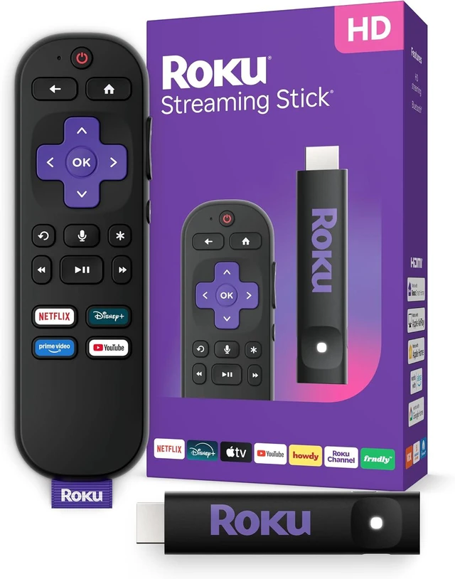 Main image of Roku Streaming Stick 2025 - HD Roku Streaming Device for TV with Voice Remote - Free & Live TV (3840R)