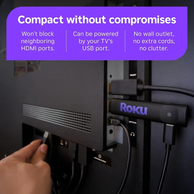 Alt view image 7 of 14 - Roku Streaming Stick 2025 - HD Roku Streaming Device for TV with Voice Remote - Free & Live TV (3840R)