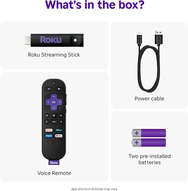 Alt view image 3 of 14 - Roku Streaming Stick 2025 - HD Roku Streaming Device for TV with Voice Remote - Free & Live TV (3840R)