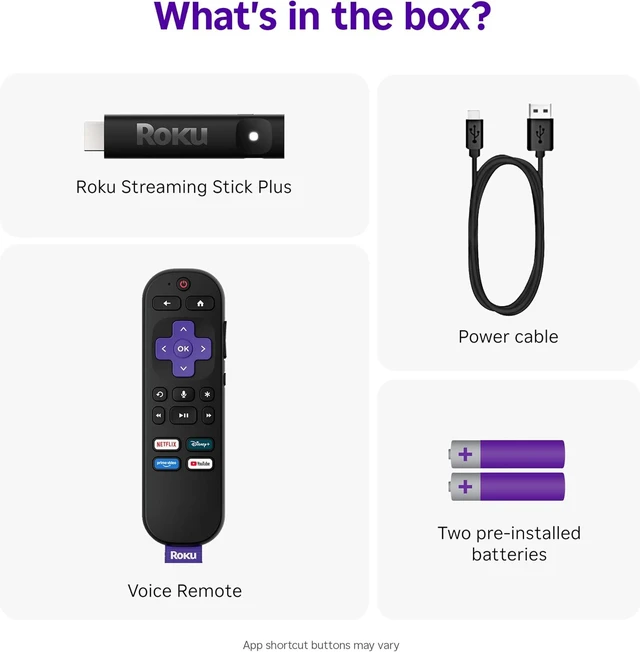 Alt view image 3 of 14 - Roku Streaming Stick Plus 2025 - 4K & HDR Roku Streaming Device for TV with Voice Remote - Free & Live TV (3830R)
