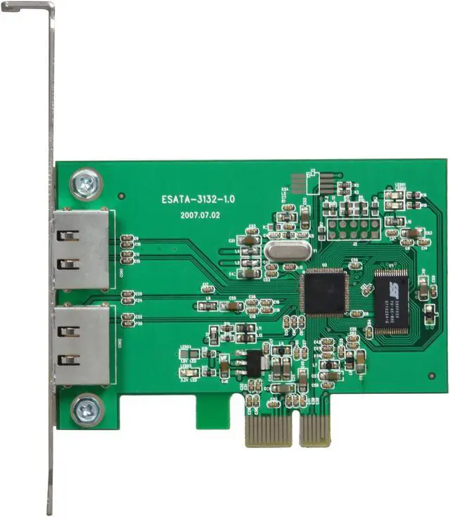 Alt view image 3 of 5 - AMS 2-Port eSATA PCI-E Host Controller Model SP-PCIE3132