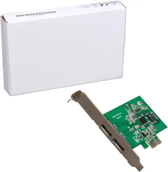 Alt view image 5 of 5 - AMS 2-Port eSATA PCI-E Host Controller Model SP-PCIE3132