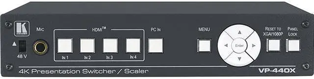Main image of Kramer 18G 4K Presentation Switcher/Scaler with HDBaseT & HDMI Simultaneous Outputs VP-440X (87-00002090)
