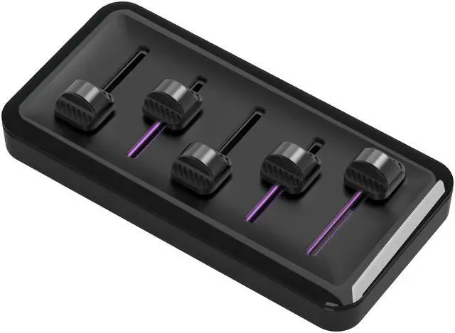 Alt view image 6 of 14 - MasterHUB Creator Kit: Fully Modular Allows You to Customize with Base, 15xKeys IPS Display, 2xRoller, and 5xFader Modules - Empowering Your Workflow by Cooler Master