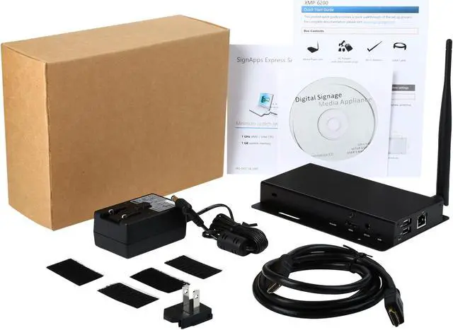 Alt view image 6 of 6 - IAdea XMP-6200 1080p Solid-State Network Digital Signage Media Player