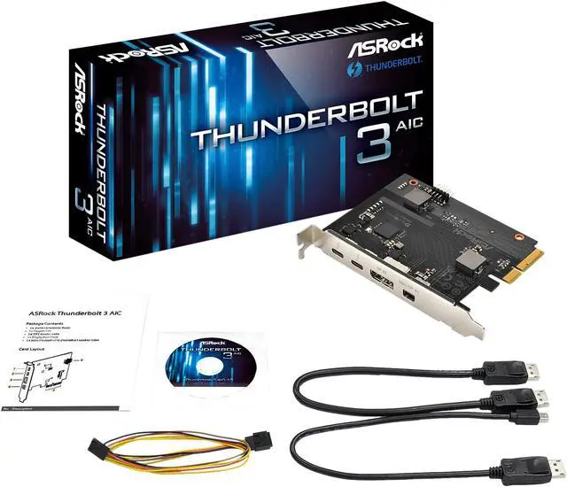 Alt view image 5 of 6 - ASRock Add-On Card Model THUNDERBOLT 3 AIC