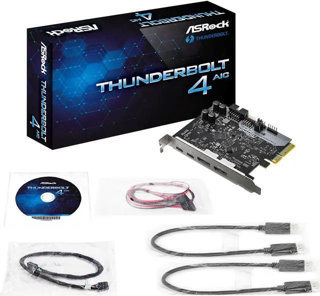 Alt view image 5 of 6 - ASRock THUNDERBOLT 4 AIC Add-On Card