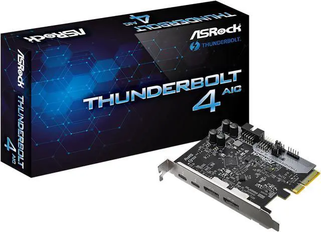Alt view image 6 of 6 - ASRock THUNDERBOLT 4 AIC Add-On Card