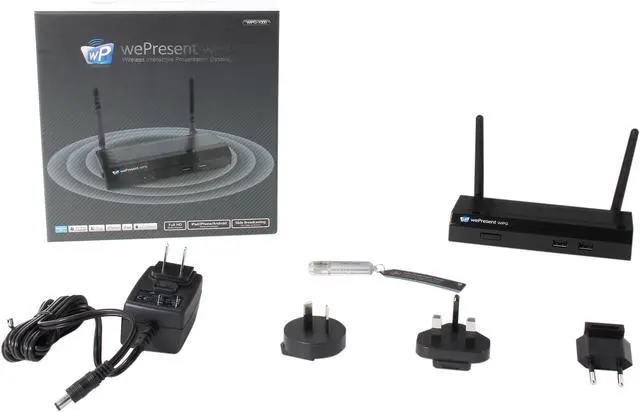Alt view image 6 of 6 - WePresent WiPG-1000 Wireless Interactive Presentation Gateway - WiFi b/g/n, Connects Up to 64 users, HDMI, VGA, 1080p, WAP, USB, 4-to-1 Projection