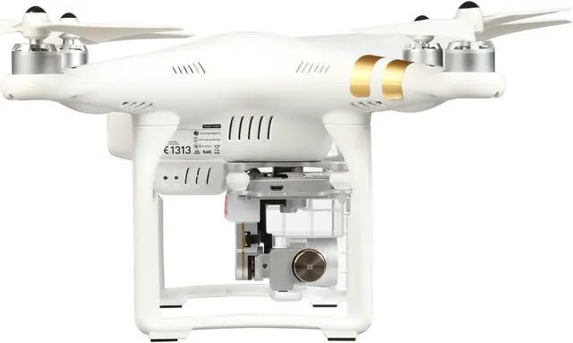 Alt view image 2 of 9 - DJI Phantom 3 Pro Quadcopter Drone with 4K Camera and Remote Controller, White, CP.PT.000181