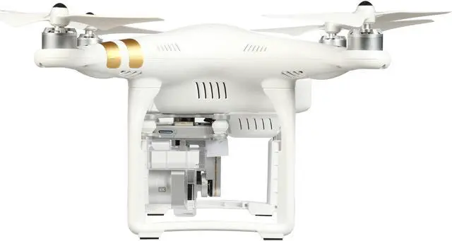 Alt view image 3 of 9 - DJI Phantom 3 Pro Quadcopter Drone with 4K Camera and Remote Controller, White, CP.PT.000181