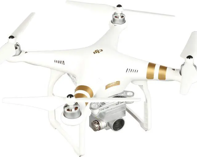 Alt view image 4 of 9 - DJI Phantom 3 Pro Quadcopter Drone with 4K Camera and Remote Controller, White, CP.PT.000181