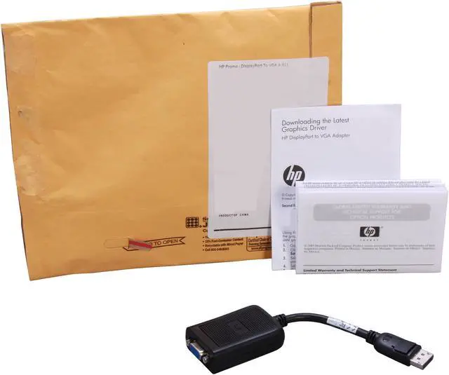 Alt view image 5 of 5 - HP AS615AT DisplayPort To VGA Adapter