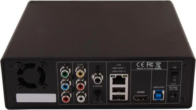 Alt view image 4 of 7 - Pivos AIOS Network HD Media Center PTGMCART35-US – 3.5" SATA I/II Hot Plug HDD Drive Bay HDMI LAN SDHC USB3.0 HTML 5 Browser UPnP P2P MKV Blu-Ray ISO Support