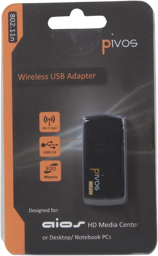 Alt view image 4 of 4 - Pivos PTGNANUSB USB Wireless Adapter 802.11 b/g/n USB 2.0