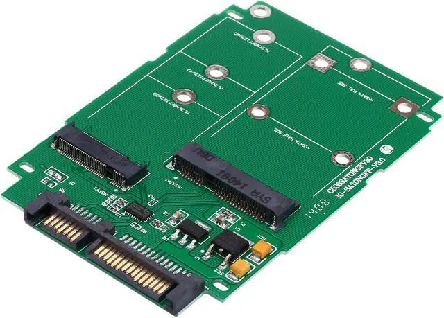 Main image of SYBA M.2 (NGFF) & mSATA SSD to SATA III with Standard & Low Profile Brackets Model SI-ADA50067