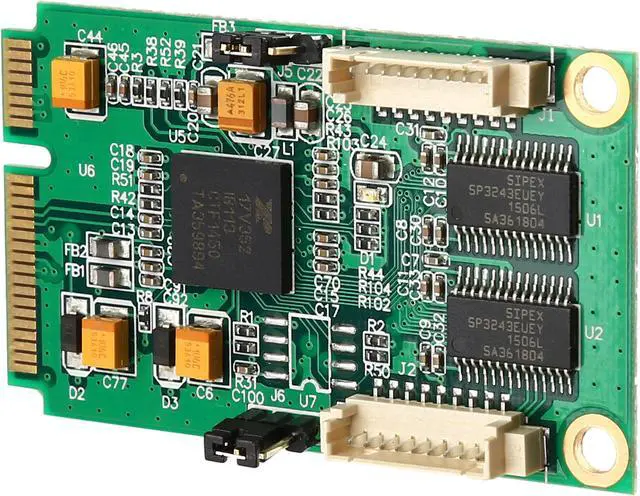 Main image of SYBA 2 Port Serial Mini PCI-e Controller Card (RS-232) Model SI-MPE15046