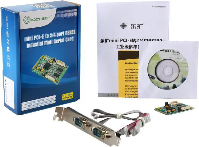 Alt view image 4 of 4 - SYBA 2 Port Serial Mini PCI-e Controller Card (RS-232) Model SI-MPE15046