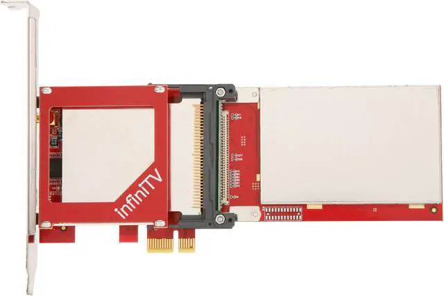 Alt view image 3 of 5 - Ceton InfiniTV 4 PCIe - Quad-tuner Card for Watching Digital Cable TV on the PC, PCI-Express x1 Interface