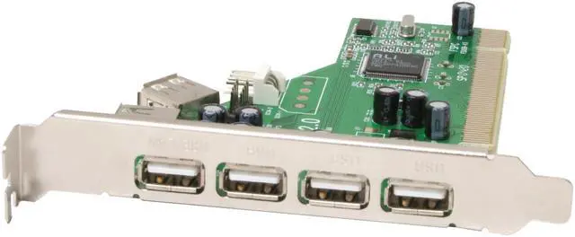 Alt view image 2 of 7 - Fieon Digital Ali 4+2+2 Ports USB 2.0 PCI Card Model HY-1878