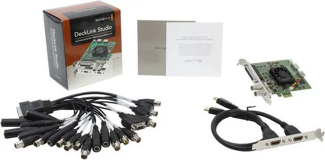 Alt view image 6 of 6 - Blackmagic Design DeckLink Studio 2 SD/HD Video Card with SDI, HDMI & Analog Connections BDLKSTUDIO2