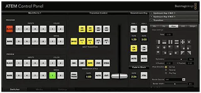 Main image of Blackmagic Design ATEM 2 M/E Broadcast Panel SWPANEL2ME