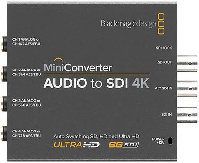 Alt view image 2 of 3 - Blackmagic Design Mini Converter Audio to SDI 4K CONVMCAUDS4K