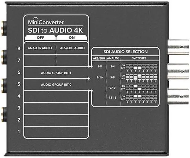 Alt view image 3 of 3 - Blackmagic Design Mini Converter SDI to Audio 4K CONVMCSAUD4K