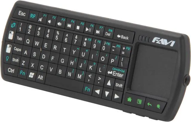 Main image of FAVI FE02RF-BL Black USB RF Wireless Mini SmartStick Keyboard with Mouse Touchpad
