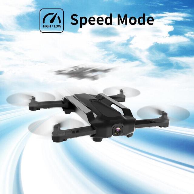 Alt view image 9 of 11 - UDIRC Foldable FPV Video Drone with 720P HD Camera & 2 Batteries Black