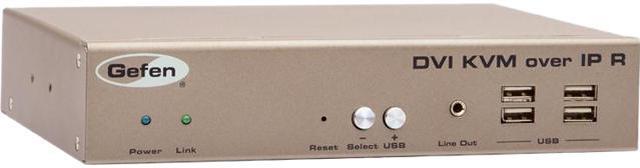 Main image of Gefen DVI KVM over IP Extender with Local DVI Output EXT-DVIKVM-LAN-LRX