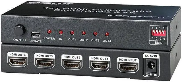 Main image of KanexPro 4K UHD HDMI 4-Port Splitter SP-HD1X44K