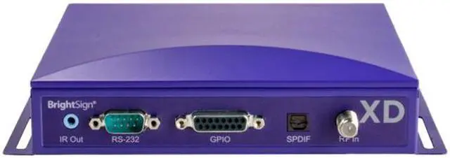 Alt view image 2 of 5 - Brightsign XD1230 Networked Multi-Control Interactive Live HDTV Digital Signage Media Player