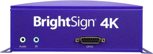 Alt view image 2 of 6 - BrightSign 4K242 Robust 4K Network Interactive Solid-State Full HD 1080p Digital Sign Player