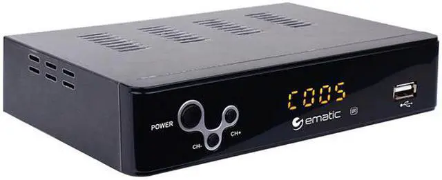 Alt view image 2 of 4 - Ematic AT103B CONVERTER BOX with LED Display and Recording Capabilities