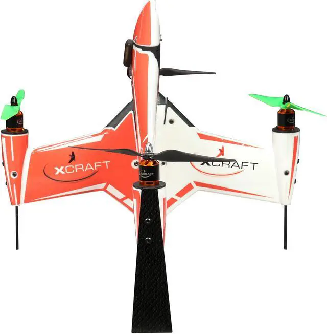 Alt view image 3 of 6 - XCRAFT X PlusOne Platinum Quadcopter Red