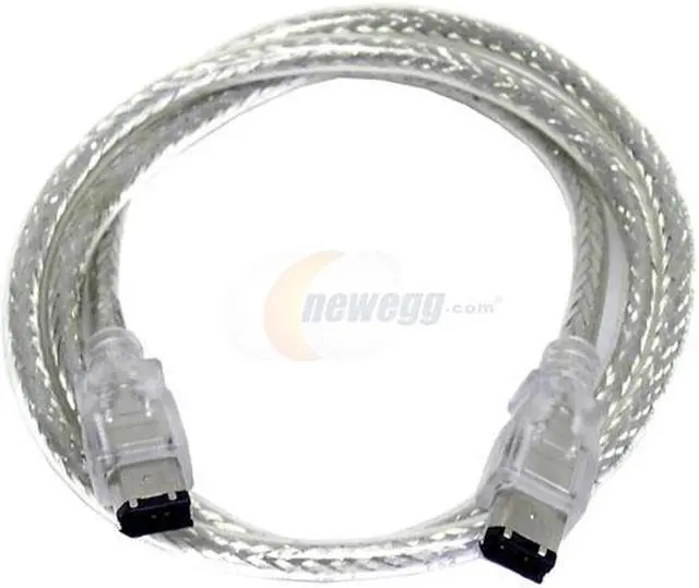 Main image of GENERIC 10E3-01103-C 3 ft. Firewire Cable, 6-pin to 6-pin, Silver - OEM