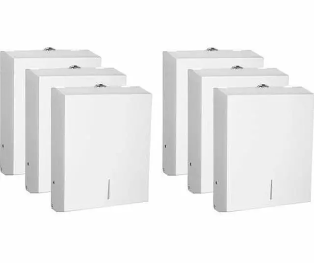 Alt view image 6 of 6 - Genuine Joe C-Fold/Multi-fold Towel Dispenser Cabinet - 6 /Carton