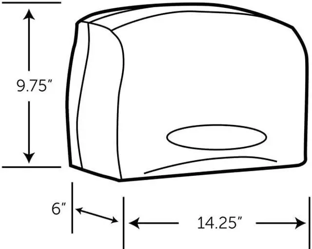 Alt view image 5 of 5 - Scott Essential Jumbo Roll Toilet Paper Dispenser