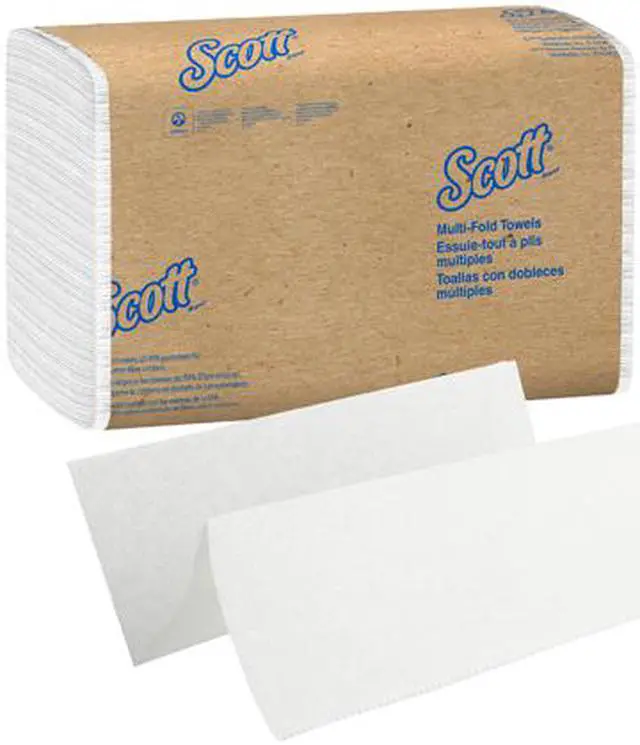 Alt view image 2 of 5 - Scott Essential Multifold Paper Towels (01804) with Fast-Drying Absorbency Pockets, White, 16 Packs / Case, 250 Multifold Towels / Pack