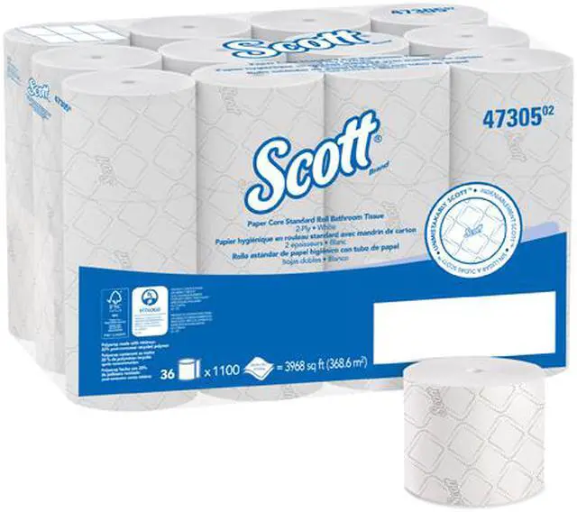 Alt view image 4 of 5 - Scott Pro Paper Core High Capacity Bath Tissue (47305), 2-PLY, White, 36 Rolls / Case, 1,100 Sheets / Roll