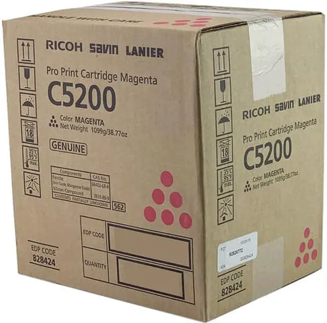 Main image of Magenta Toner Cartridge for Ricoh 828424 Pro C5200S, Pro C5210s, Genuine Ricoh Brand